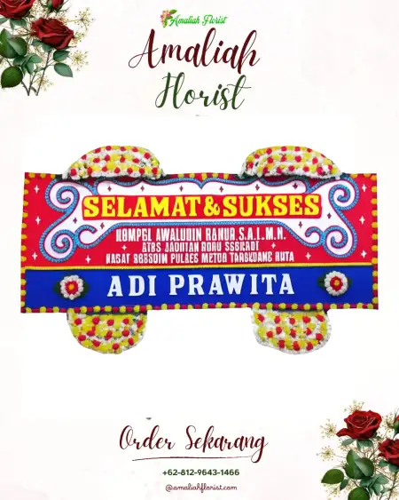Papan Bunga Ucapan Selamat Bleboh